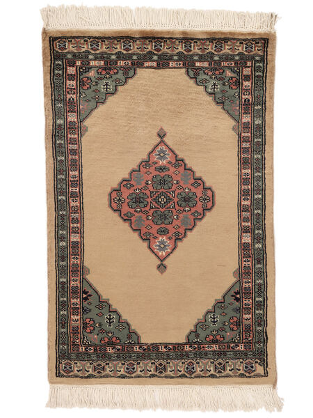  63X98 Medallion Piccolo Pakistan Bukara 3Ply Tappeto Lana, Carpetvista