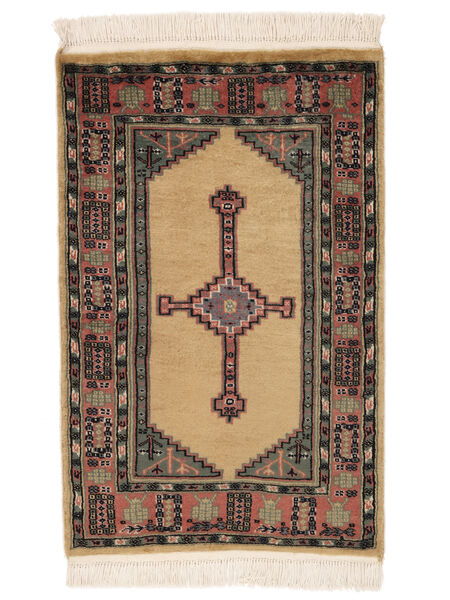 62X97 Dywan Orientalny Pakistański Bucharski 3Ply Brunatny/Czarny (Wełna, Pakistan ) Carpetvista