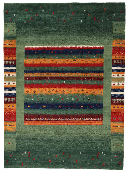  Gabbeh Loribaft Rug 143X197 Wool Black/Dark Green Small Carpetvista