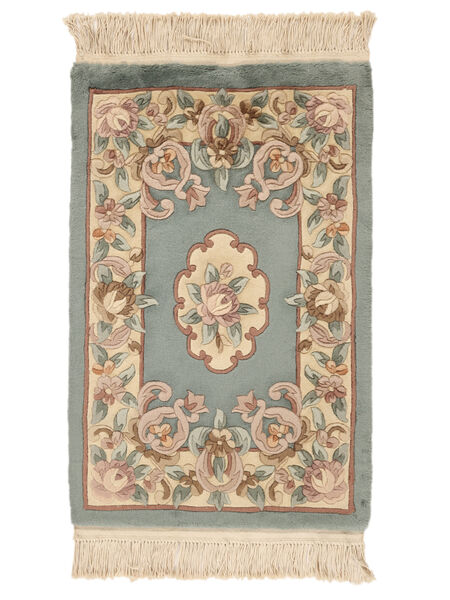  60X90 Medallion Shaggy Rug Small China 90 Line Wool, Carpetvista