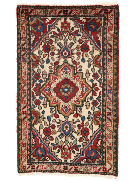 53X87 Dywan Hamadan Orientalny Brunatny/Czarny (Wełna, Persja/Iran) Carpetvista