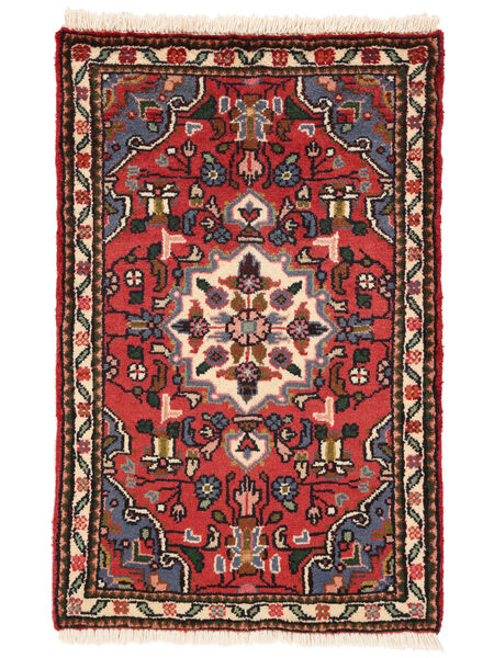  55X85 Lillian Vloerkleed Donkerrood/Zwart Perzië/Iran Carpetvista