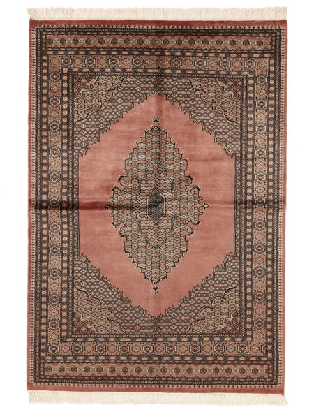 142X201 Pakistan Bokhara 3Ply Vloerkleed Oosters Bruin/Zwart (Wol, Pakistan) Carpetvista