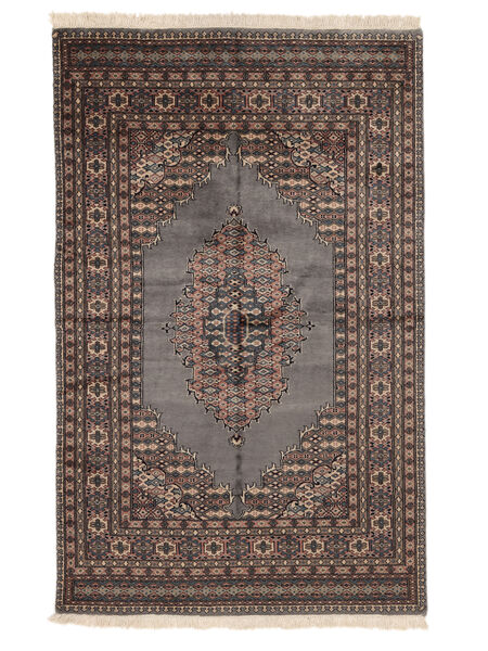 135X210 Pakistan Bokhara 3Ply Rug Oriental Brown/Black (Wool, Pakistan) Carpetvista