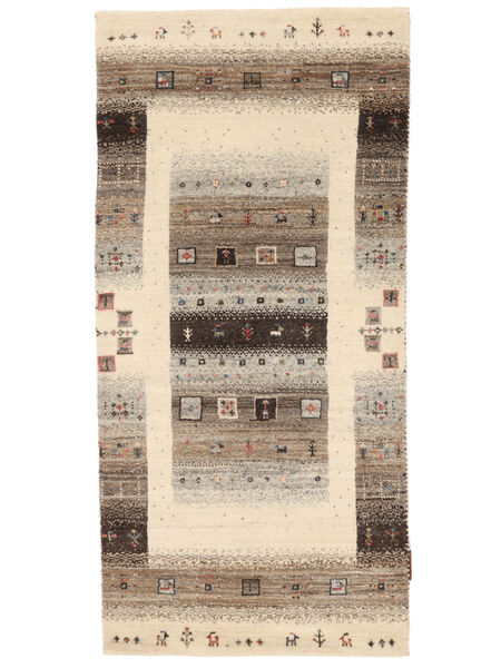  Gabbeh Loribaft Rug 67X139 Beige/Brown Carpetvista