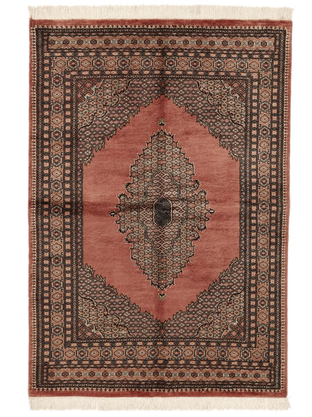  143X199 Medallón Pequeño Pakistan Bukara 3Ply Alfombra Lana, Carpetvista