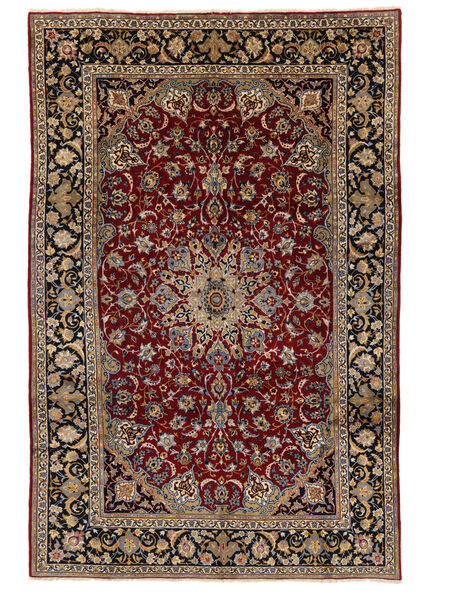 245X375 Alfombra Oriental Najafabad Negro/Marrón (Lana, Persia/Irán) Carpetvista