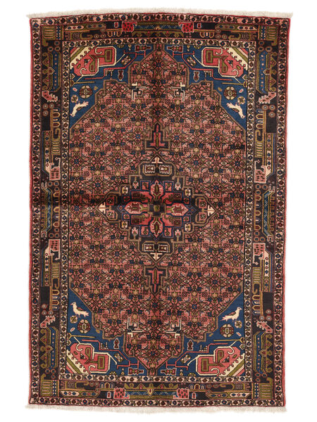  Persian Koliai Rug 157X238 Black/Dark Red Carpetvista