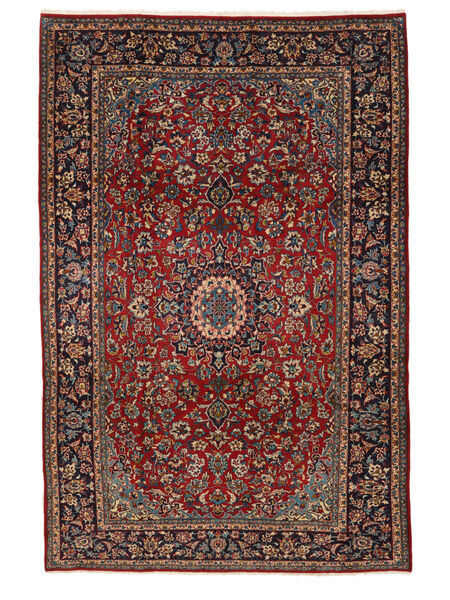 Alfombra Najafabad 243X373 Negro/Rojo Oscuro (Lana, Persia/Irán)