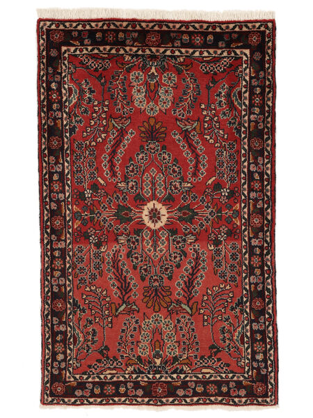 85X138 Dywan Lillian Orientalny Czarny/Ciemnoczerwony (Wełna, Persja/Iran) Carpetvista