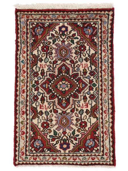  60X90 Hamadan Vloerkleed Zwart/Bruin Perzië/Iran Carpetvista