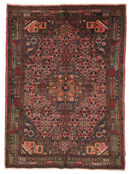 154X209 Alfombra Koliai Oriental Negro/Rojo Oscuro (Lana, Persia/Irán) Carpetvista