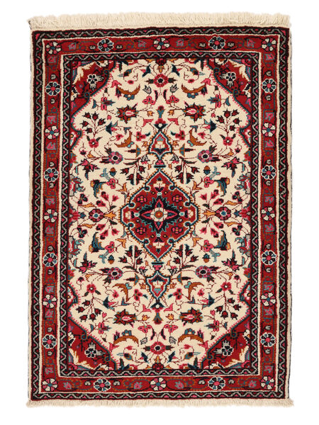  Hamadan Tappeto 82X119 Persiano Di Lana Nero/Rosso Scuro Piccolo Carpetvista