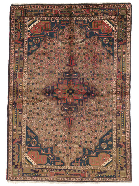 Alfombra Oriental Koliai 154X220 Marrón/Negro (Lana, Persia/Irán)