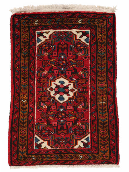 Tappeto Persiano Hamadan 65X95 Nero/Rosso Scuro (Lana, Persia/Iran)