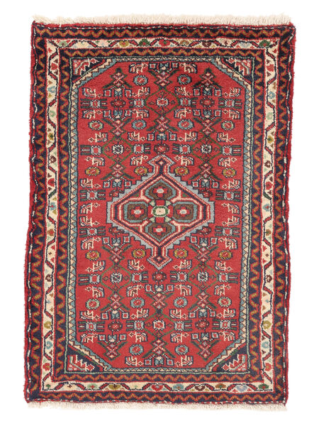 65X93 Tapete Asadabad Oriental Vermelho Escuro/Preto (Lã, Pérsia/Irão) Carpetvista