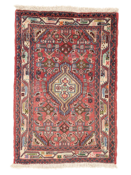  60X89 Asadabad Rug Dark Red/Brown Persia/Iran Carpetvista