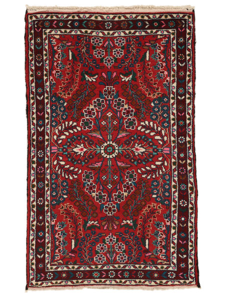  Persian Lillian Rug 74X121 Black/Dark Red Carpetvista