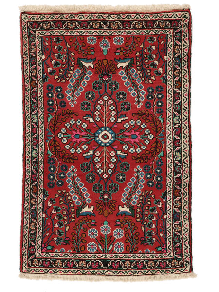 Tappeto Lillian 79X125 Nero/Rosso Scuro (Lana, Persia/Iran)