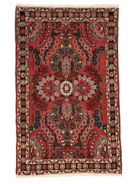 Lillian Vloerkleed 72X116 Donkerrood/Zwart Wol, Perzië/Iran Carpetvista