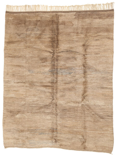 315X396 Tappeto Berber Moroccan - Mid Atlas Moderno Marrone/Arancione Grandi (Lana, Marocco) Carpetvista