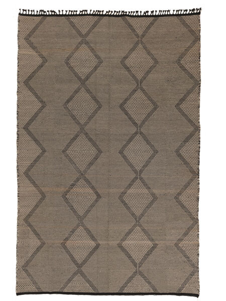 Tappeto High Atlas Kilim 298X464 Marrone/Nero Grandi (Lana, Marocco)