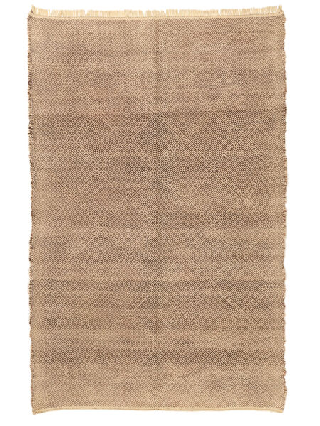  Orientalisk High Atlas Kelim Matta 221X345 Brun/Orange Ull, Marocko Carpetvista