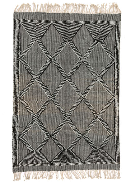 217X320 Tappeto High Atlas Kilim Orientale Nero/Grigio Scuro (Lana, Marocco) Carpetvista