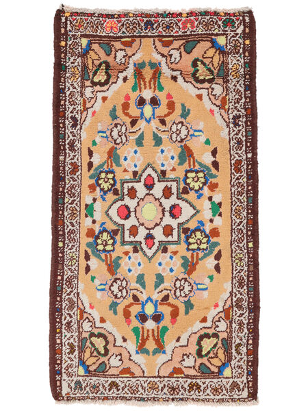 61X118 Tappeto Hamadan Orientale Marrone/Nero (Lana, Persia/Iran) Carpetvista