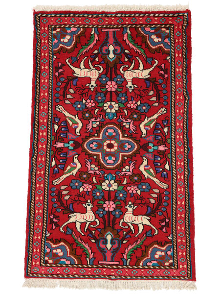  Oosters Lillian Vloerkleed 74X122 Donkerrood/Zwart Wol, Perzië/Iran Carpetvista