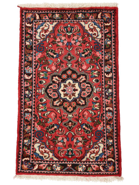  75X123 Lillian Vloerkleed Zwart/Donkerrood Perzië/Iran Carpetvista