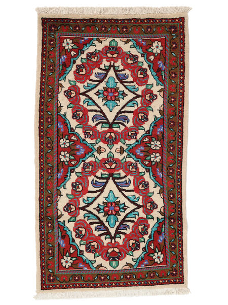 75X134 Lillian Vloerkleed Oosters Donkerrood/Zwart (Wol, Perzië/Iran) Carpetvista