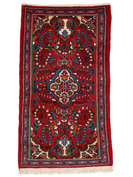 Lillian Matta 70X128 Mörkröd/Svart Ull, Persien/Iran Carpetvista