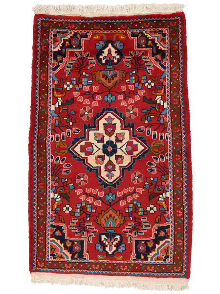 Lillian Matta 85X133 Mörkröd/Svart Ull, Persien/Iran Carpetvista