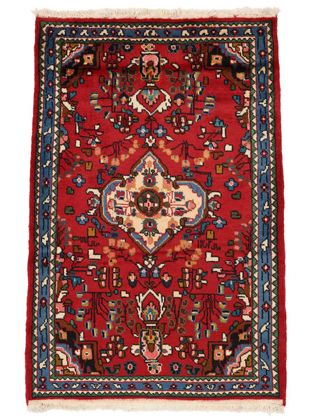  80X125 Lillian Covor Dark Red/Negru Persia/Iran
 Carpetvista