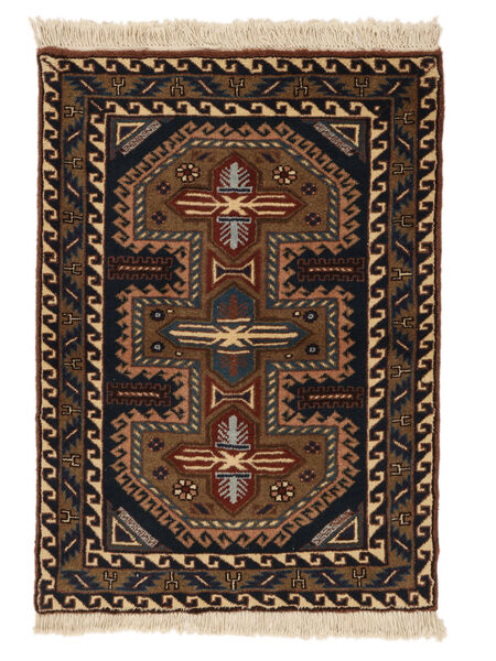 Alfombra Ardabil 67X93 Negro/Marrón (Lana, Persia/Irán)