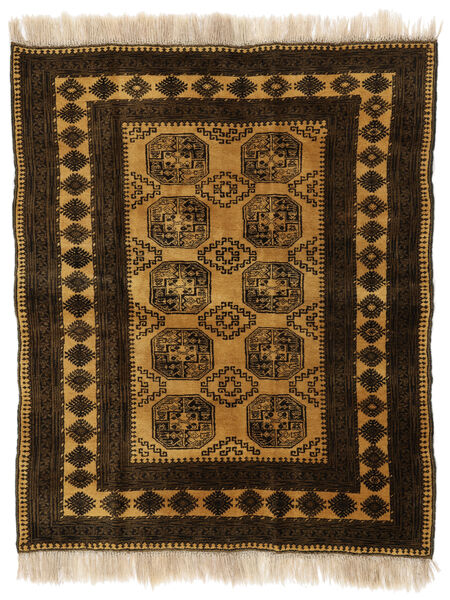 Afghan Khal Mohammadi Matta 180X216 Kvadratisk Svart/Brun Ull, Afghanistan Carpetvista