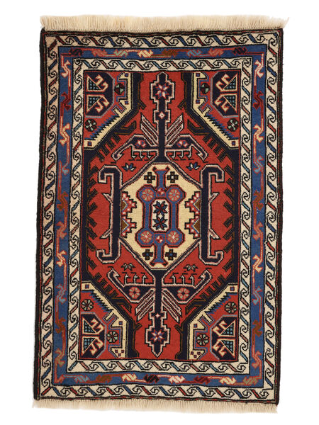  Persian Ardebil Rug 73X108 Black/Dark Red (Wool, Persia/Iran)