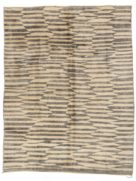 305X397 Berber Moroccan - Beni Ourain Rug Modern Brown/Orange Large (Wool, Morocco) Carpetvista