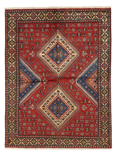  Hamadan Rug 154X201 Persian Wool Dark Red/Black Small Carpetvista