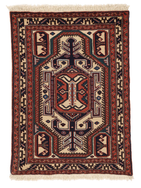  Persian Ardebil Rug 72X100 Black/Dark Red (Wool, Persia/Iran)