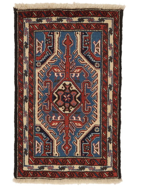 Alfombra Ardabil 66X110 Negro/Rojo Oscuro (Lana, Persia/Irán)