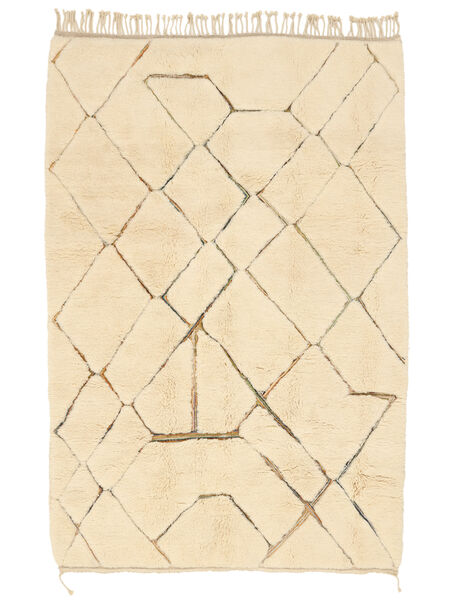 224X333 Berber Moroccan - Beni Ourain Matta Modern Beige/Orange (Ull, Marocko) Carpetvista