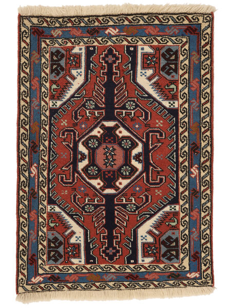  Persian Ardebil Rug 70X100 Black/Dark Red (Wool, Persia/Iran)