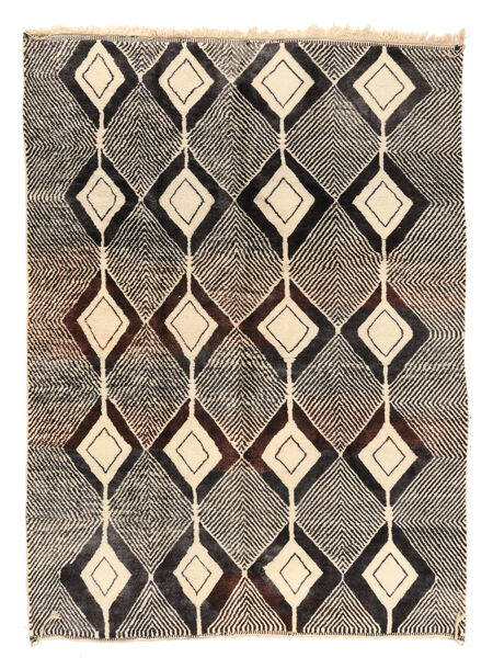  Berber Moroccan - Beni Ourain 253X348 Svart/Beige Carpetvista