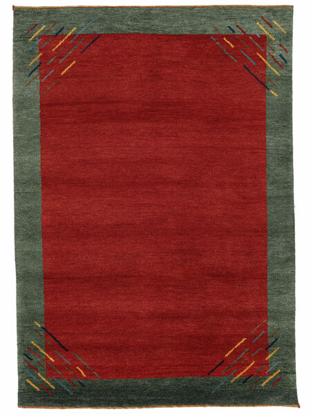  Persischer Gabbeh Rustic Teppich 168X236 Dunkelrot/Schwarz (Wolle, Persien/Iran)