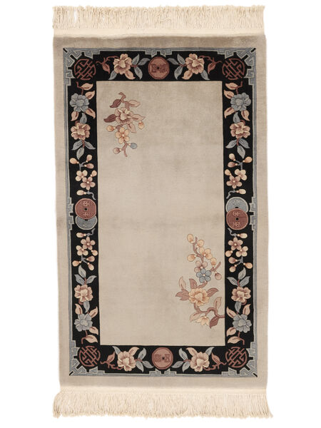  91X152 China 90 Line Vloerkleed Beige/Oranje China Carpetvista