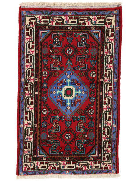  75X134 Medallion Small Hamadan Rug Wool, Carpetvista