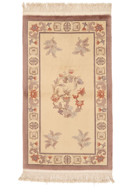  91X152 China 90 Line Teppich Braun/Beige China Carpetvista