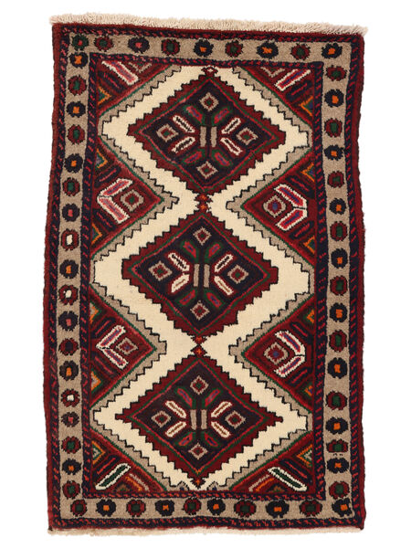  Perzisch Hamadan Vloerkleed 70X116 Zwart/Bruin Carpetvista